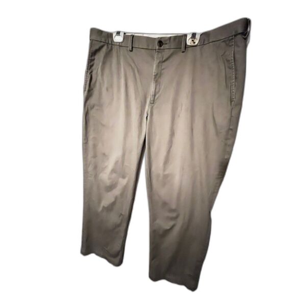 Haggar iron free premium tan khaki pants 44x32 - Picture 1 of 4